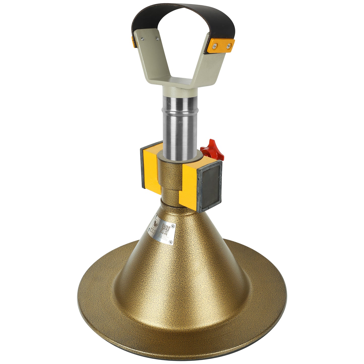 Farrier Hoof Stand.German Technology for Farriers Shoeing Stand, Trimming Hoof Stand for All Horse Sizes Strong 90 lb Magnet, Non-Slip Rubber Base (Gold)
