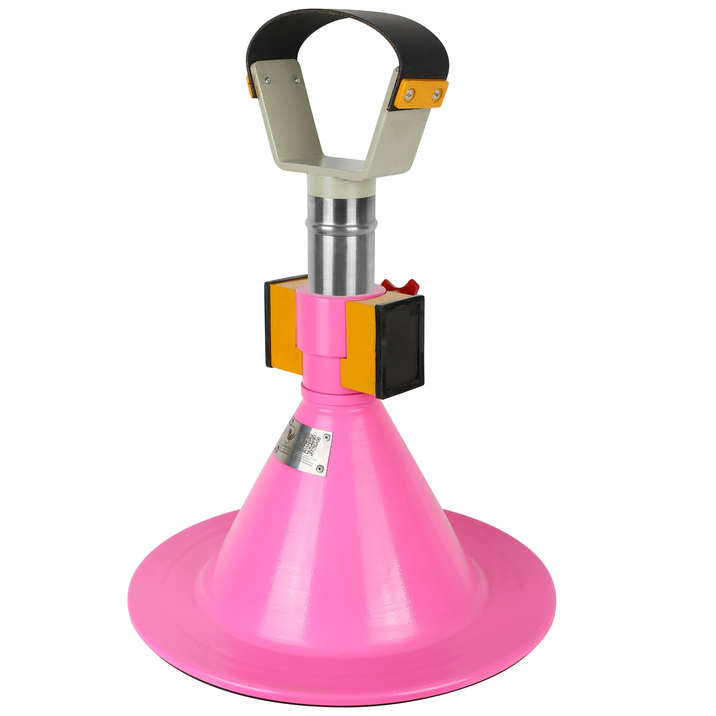 Farrier Hoof Stand.German Technology for Farriers Shoeing Stand, Trimming Hoof Stand for All Horse Sizes Strong 90 lb Magnet, Non-Slip Rubber Base (Pink)
