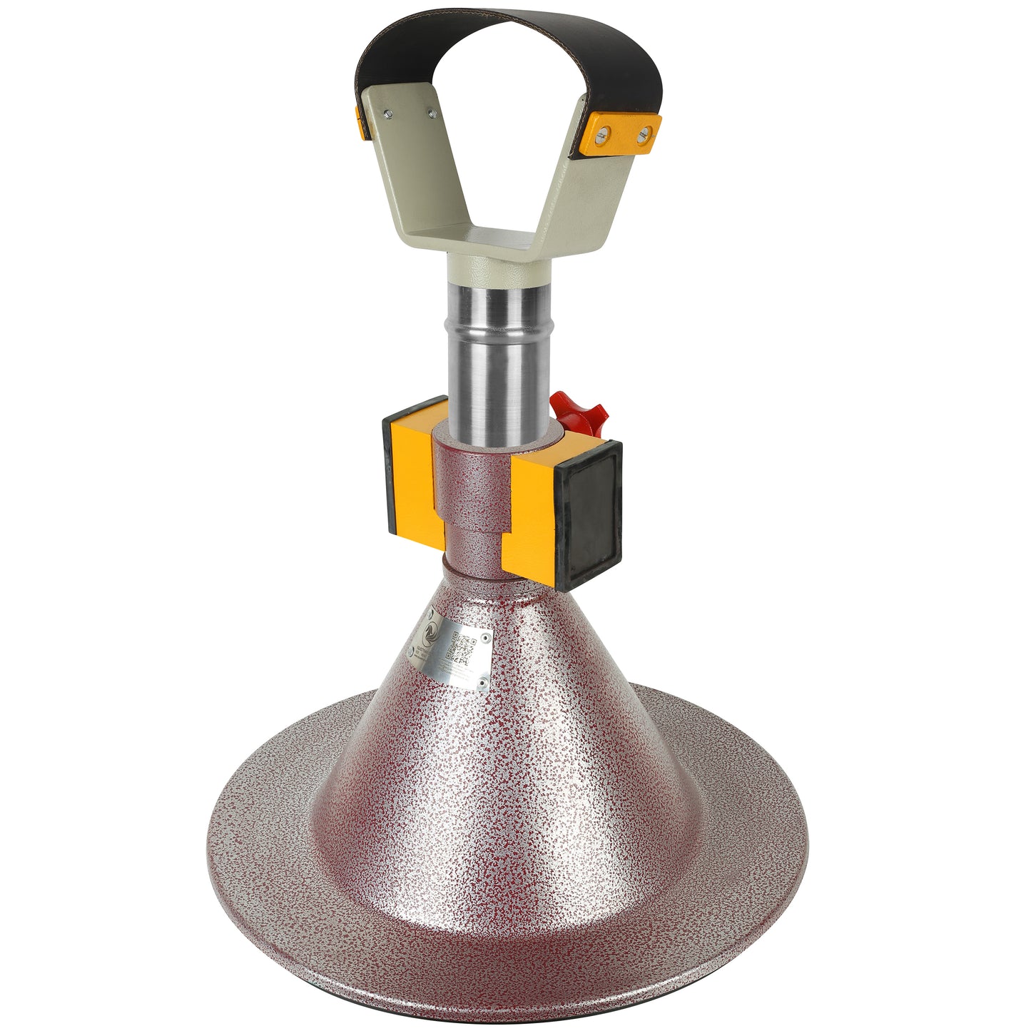 Farrier Hoof Stand.German Technology for Farriers Shoeing Stand, Trimming Hoof Stand for All Horse Sizes Strong 90 lb Magnet, Non-Slip Rubber Base (Red)