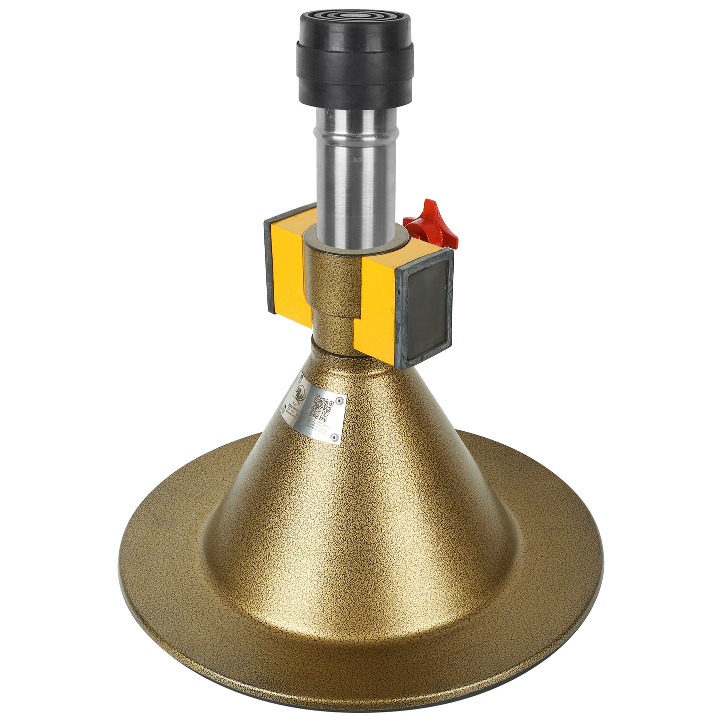 Farrier Hoof Stand.German Technology for Farriers Shoeing Stand, Trimming Hoof Stand for All Horse Sizes Strong 90 lb Magnet, Non-Slip Rubber Base (Gold)