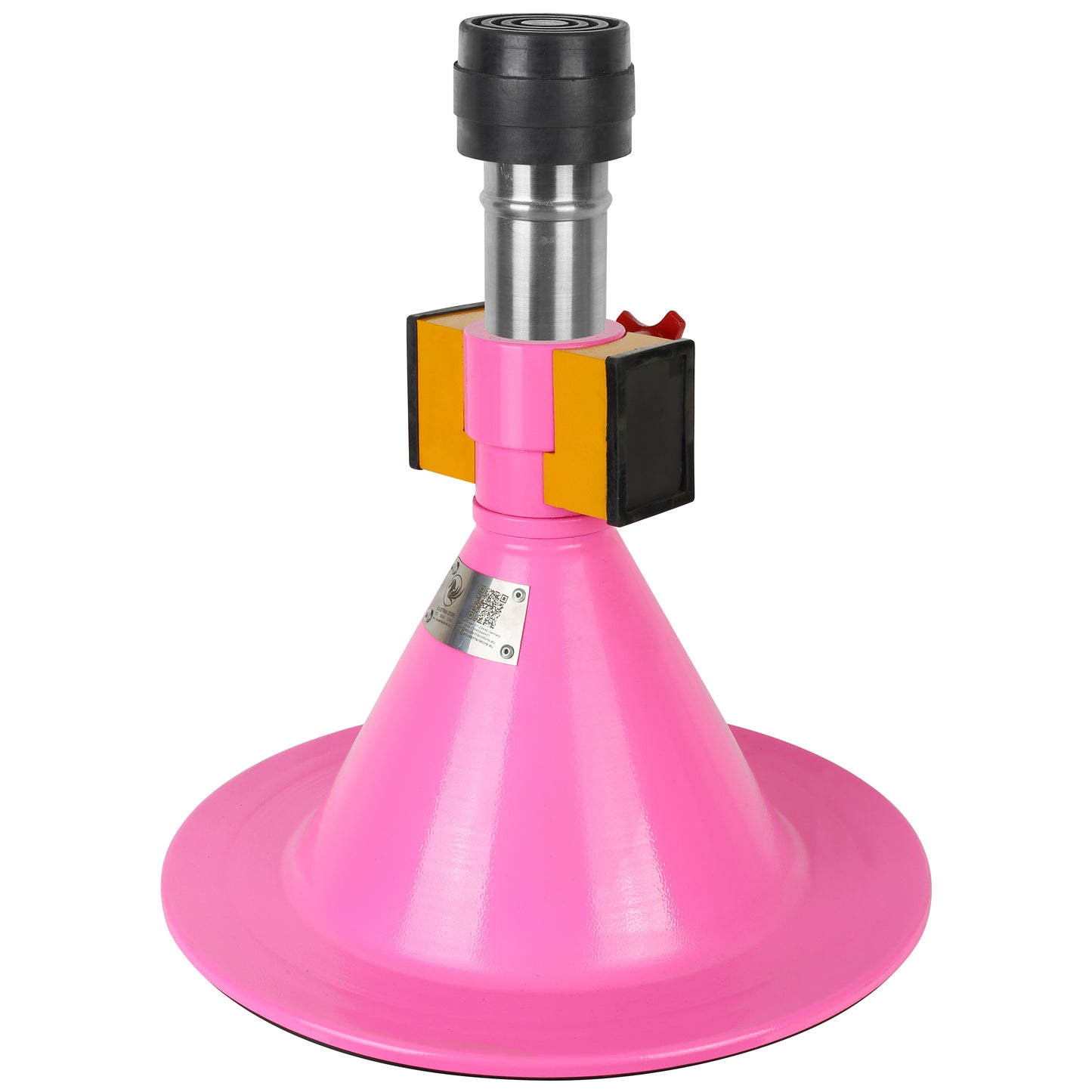 Farrier Hoof Stand.German Technology for Farriers Shoeing Stand, Trimming Hoof Stand for All Horse Sizes Strong 90 lb Magnet, Non-Slip Rubber Base (Pink)