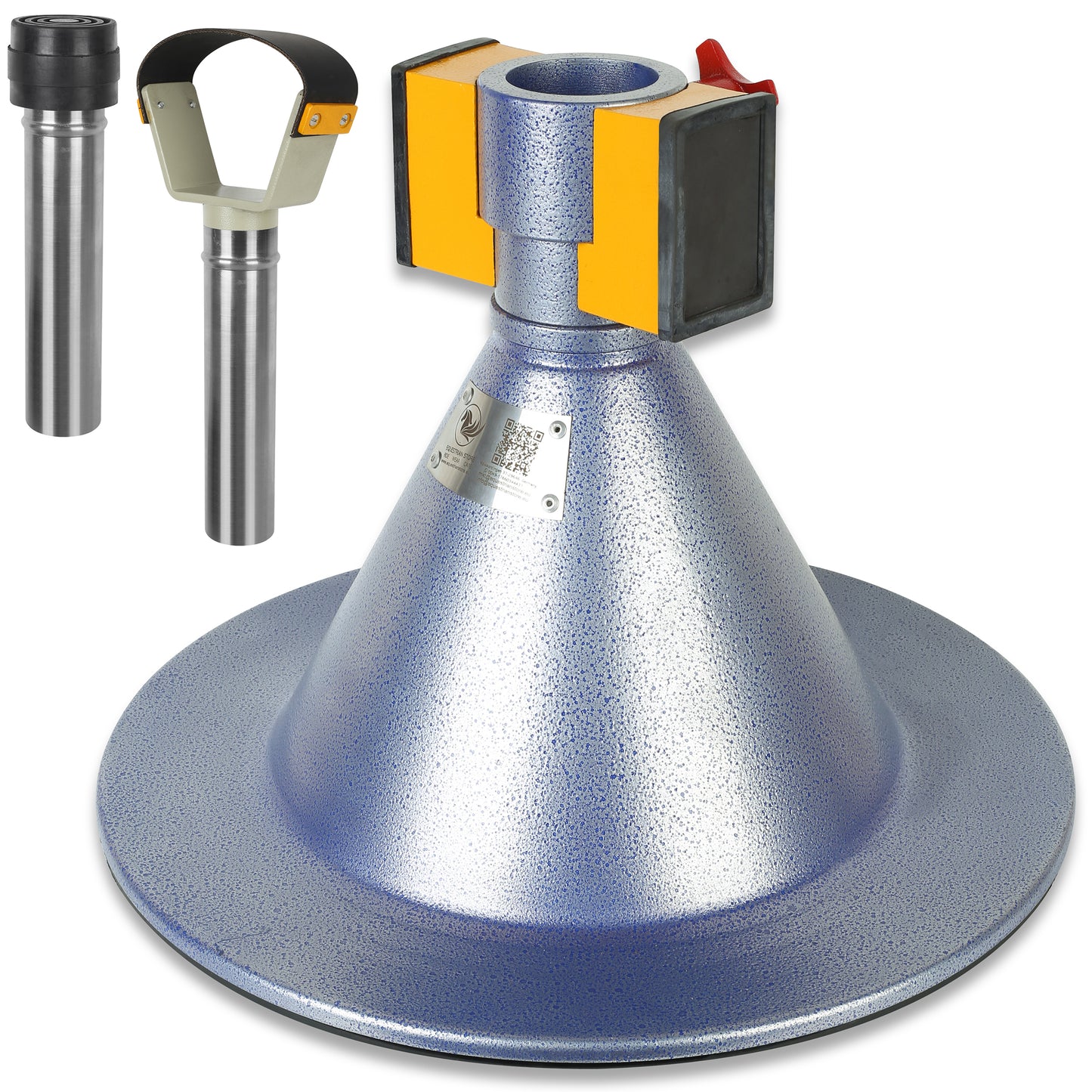 Farrier Hoof Stand.German Technology for Farriers Shoeing Stand, Trimming Hoof Stand for All Horse Sizes Strong 90 lb Magnet, Non-Slip Rubber Base (Blue)