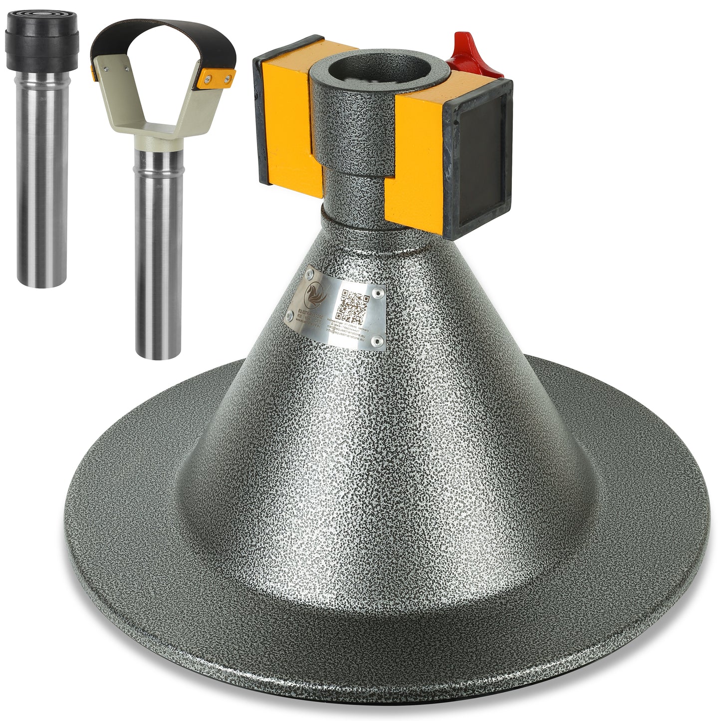 Farrier Hoof Stand.German Technology for Farriers Shoeing Stand, Trimming Hoof Stand for All Horse Sizes Strong 90 lb Magnet, Non-Slip Rubber Base (Black)