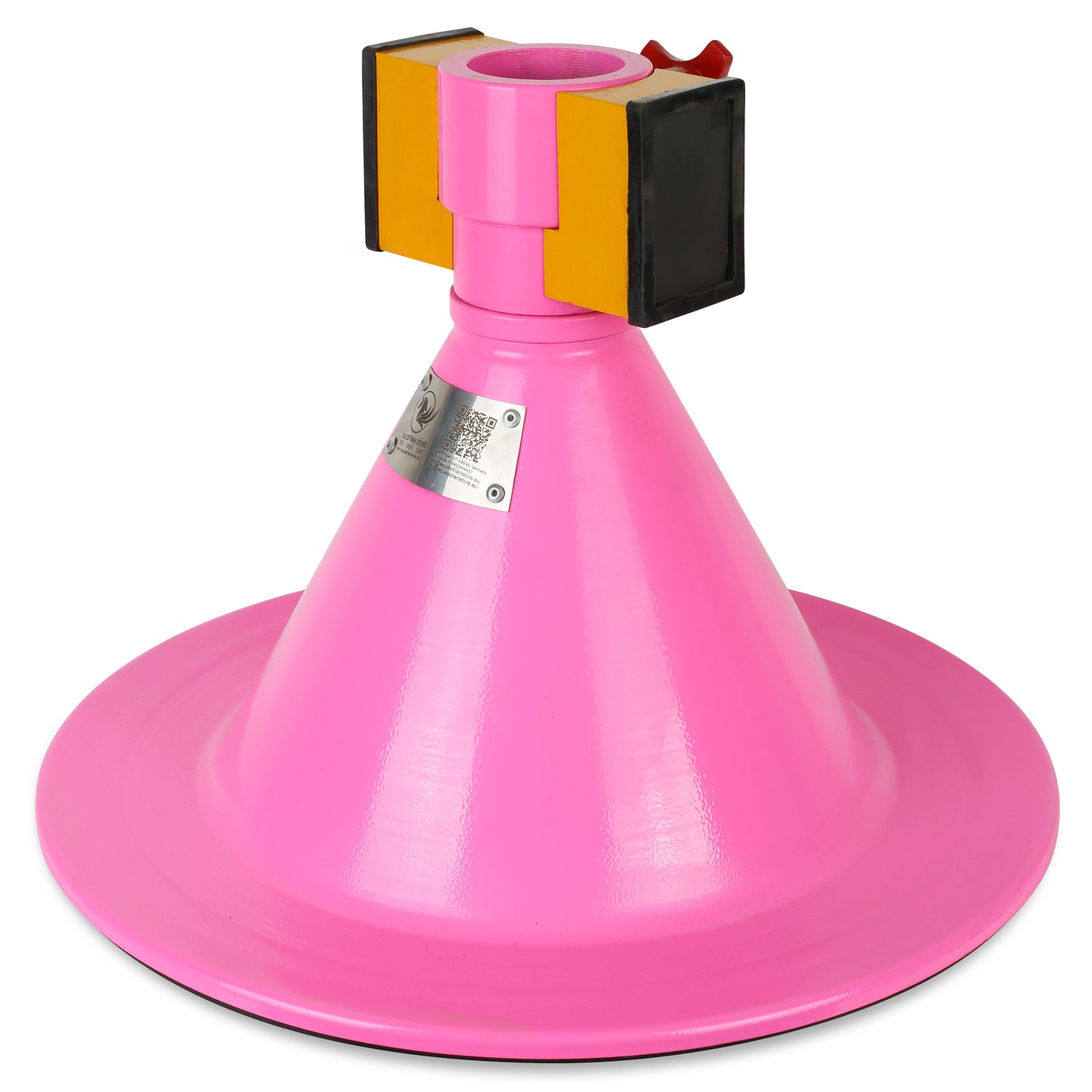 Farrier Hoof Stand.German Technology for Farriers Shoeing Stand, Trimming Hoof Stand for All Horse Sizes Strong 90 lb Magnet, Non-Slip Rubber Base (Pink)