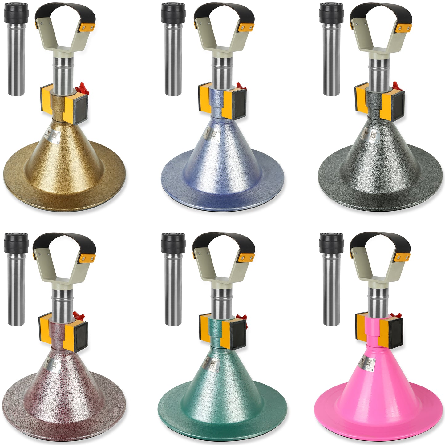 Farrier Hoof Stand.German Technology for Farriers Shoeing Stand, Trimming Hoof Stand for All Horse Sizes Strong 90 lb Magnet, Non-Slip Rubber Base (Pink)