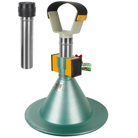 Farrier Hoof Stand.German Technology for Farriers Shoeing Stand, Trimming Hoof Stand for All Horse Sizes Strong 90 lb Magnet, Non-Slip Rubber Base (Green)