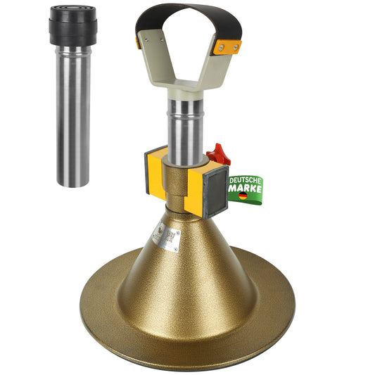 Farrier Hoof Stand.German Technology for Farriers Shoeing Stand, Trimming Hoof Stand for All Horse Sizes Strong 90 lb Magnet, Non-Slip Rubber Base (Gold)