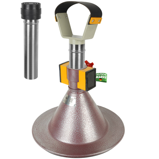 Farrier Hoof Stand.German Technology for Farriers Shoeing Stand, Trimming Hoof Stand for All Horse Sizes Strong 90 lb Magnet, Non-Slip Rubber Base (Red)