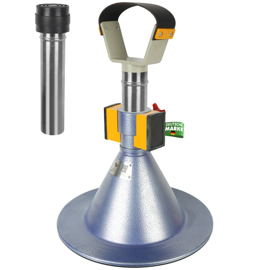 Farrier Hoof Stand.German Technology for Farriers Shoeing Stand, Trimming Hoof Stand for All Horse Sizes Strong 90 lb Magnet, Non-Slip Rubber Base (Blue)