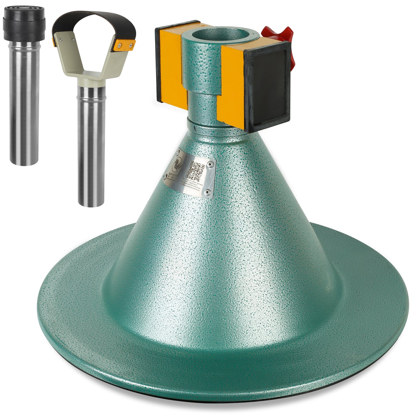 Farrier Hoof Stand.German Technology for Farriers Shoeing Stand, Trimming Hoof Stand for All Horse Sizes Strong 90 lb Magnet, Non-Slip Rubber Base (Green)