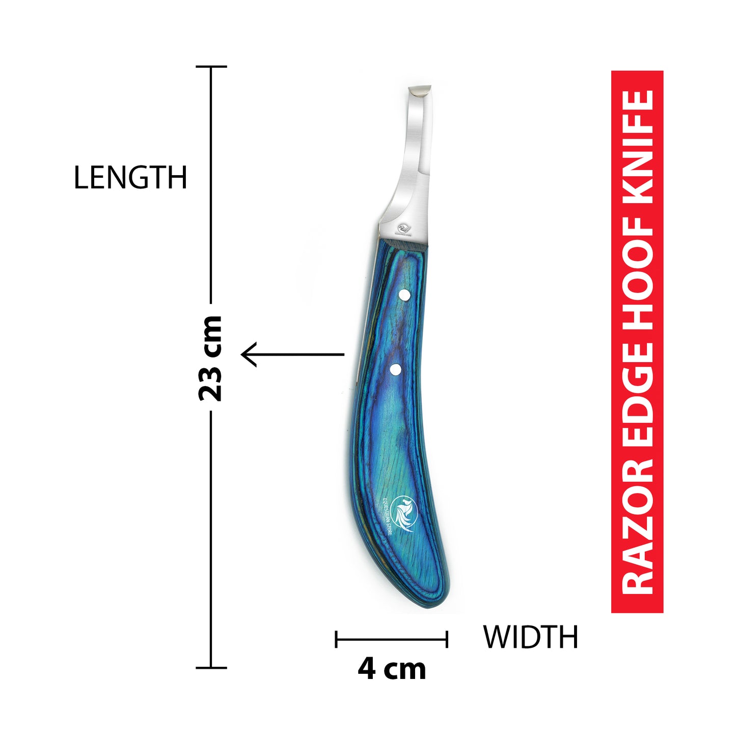 Double-Edge Hoof Knife Right-Handed – Professional Farrier Tool for Horses