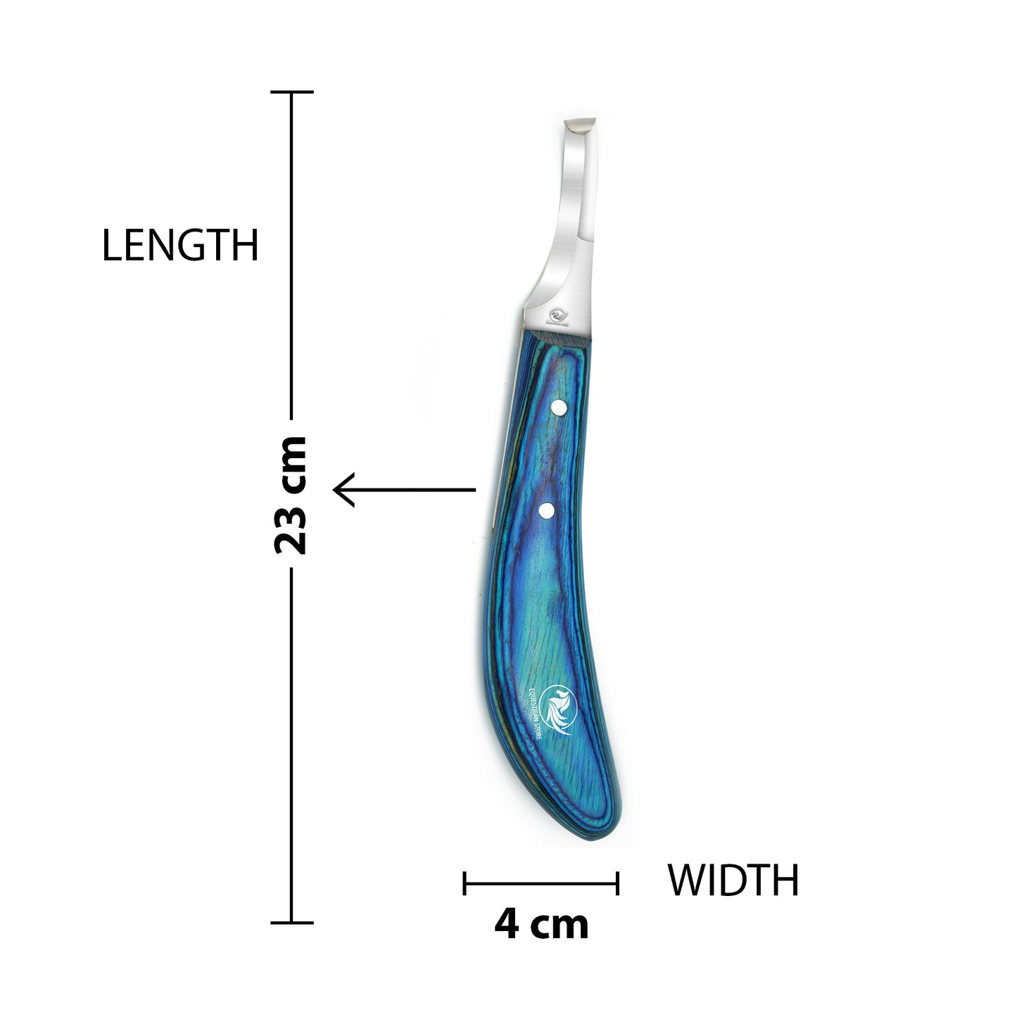 Double-Edge Hoof Knife Right-Handed – Professional Farrier Tool for Horses