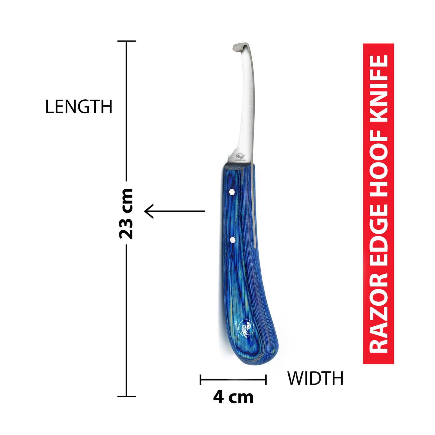 Professional Hoof Knife – Stainless Steel Farrier Tool for Horse Hoof Trimming-Right-Handed
