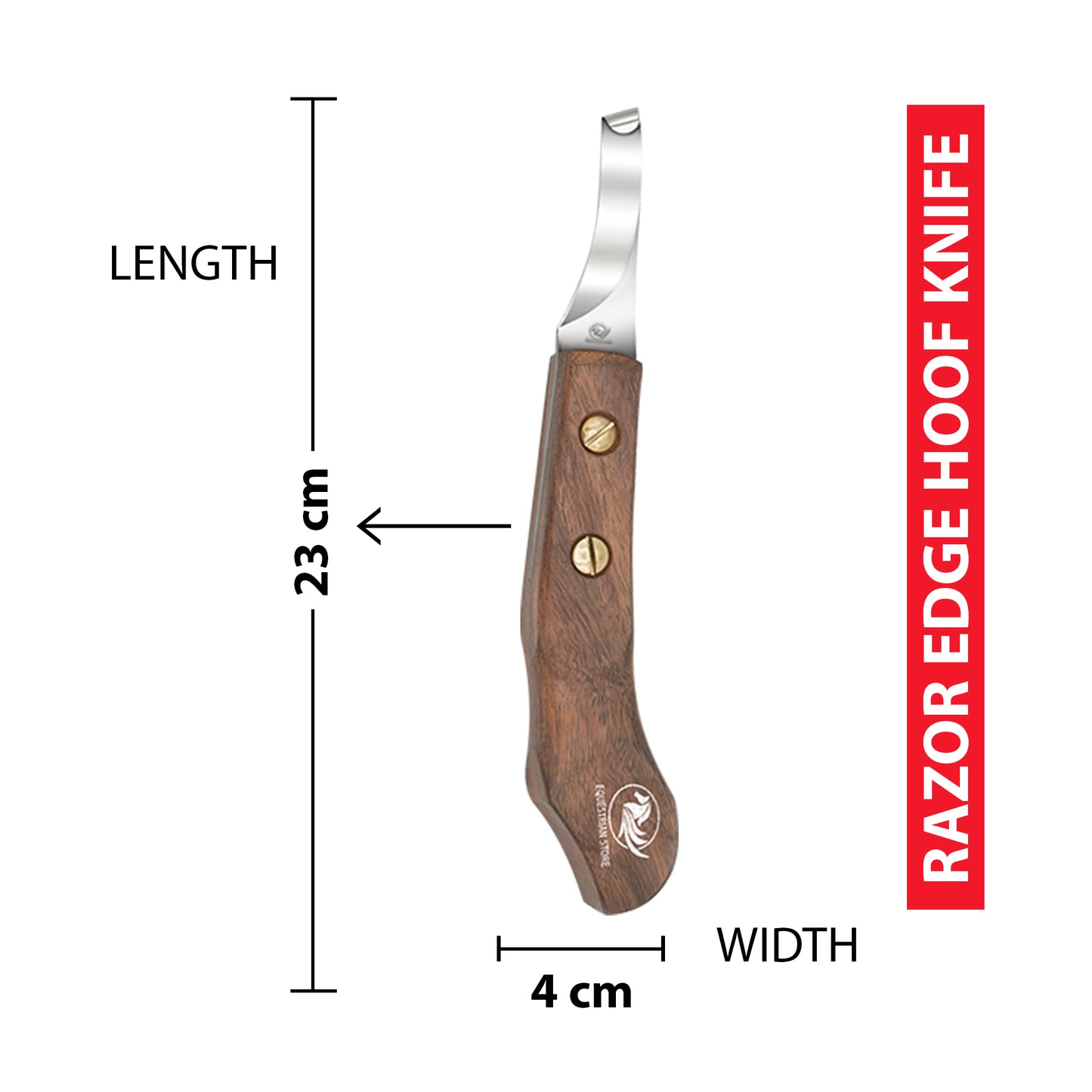Professional Hoof Knife – Stainless Steel Farrier Tool for Horse Hoof Trimming-Right-Handed