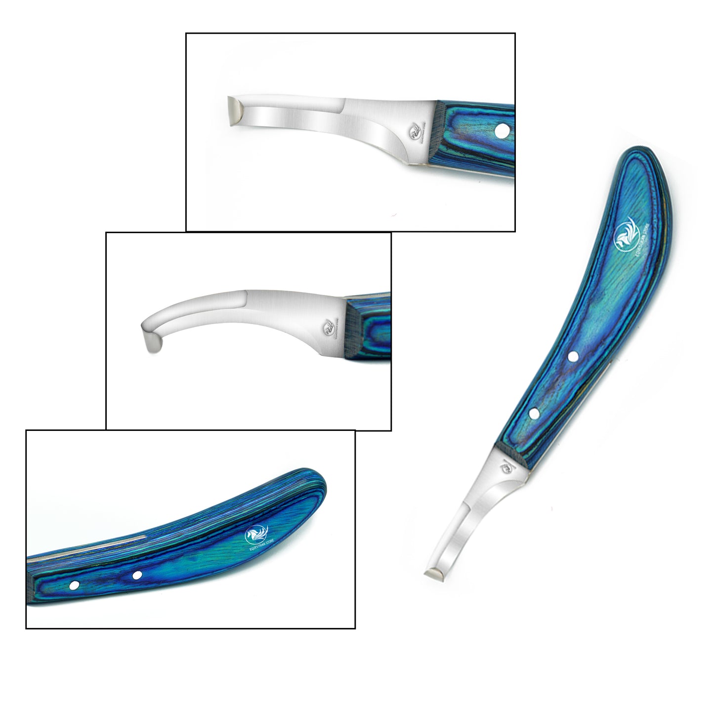 Double-Edge Hoof Knife Right-Handed – Professional Farrier Tool for Horses