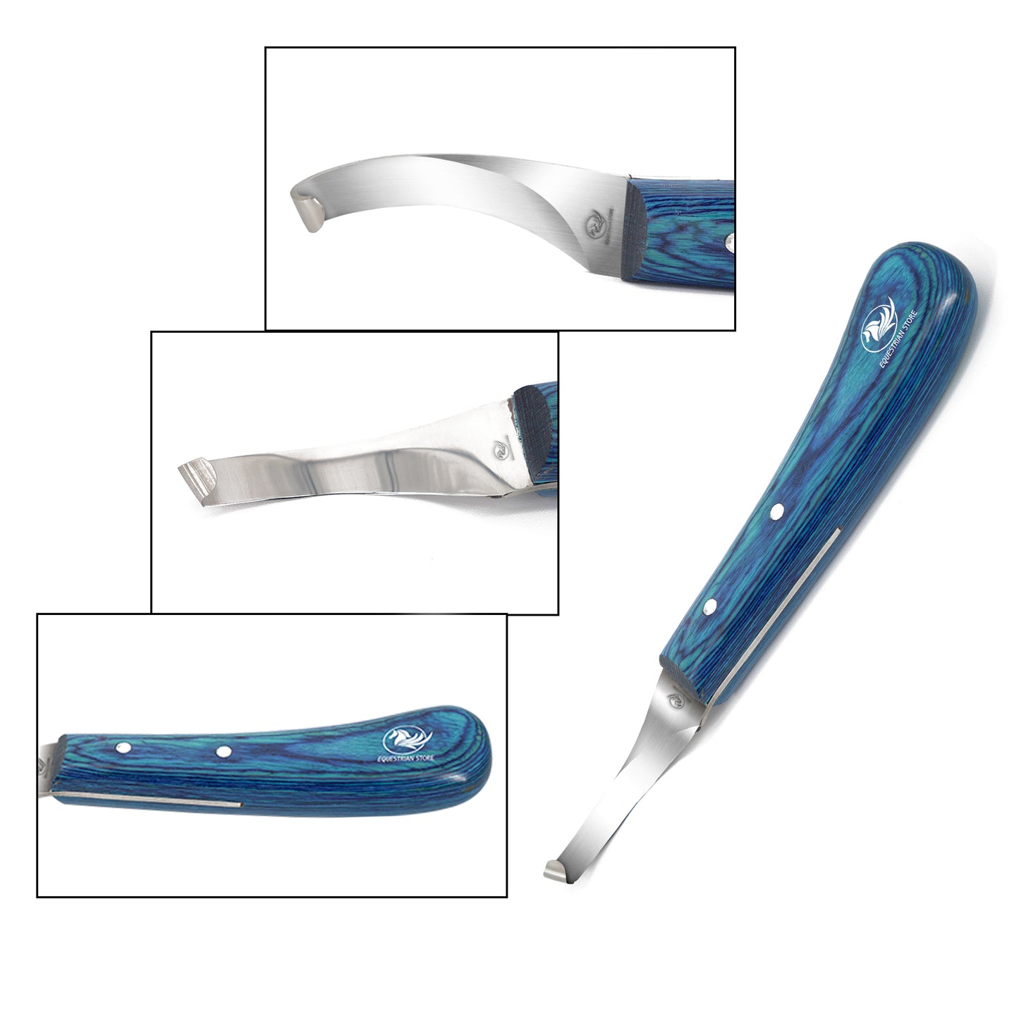 Professional Hoof Knife – Stainless Steel Farrier Tool for Horse Hoof Trimming-Right-Handed